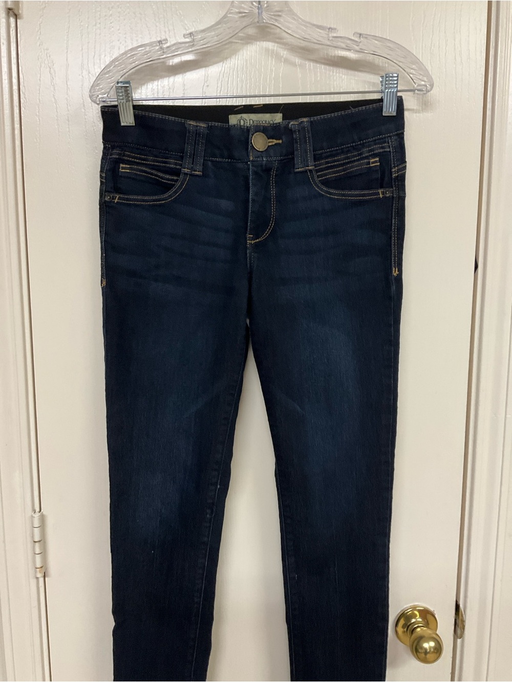 Democracy Dark Indigo Skinny Jeans for Women